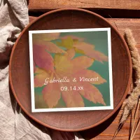 Autumn Colors Wedding Paper Napkins