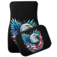 Colorful Eagle Among Vibrant Water Car Floor Mat