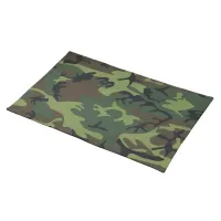 Military Green Camouflage Cloth Placemat