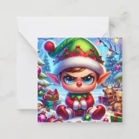 Merry Christmas from this Little Grumpy Elf  Note Card