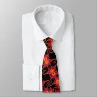 Flamboyant fractal neck tie