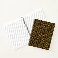 Christmas Hollies - Wide Ruled Notebook