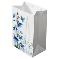 Elegant Bluebells Flowers  Medium Gift Bag