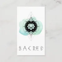 *~* Lotus Sacred Symbol Moon To Nirvana Business Card