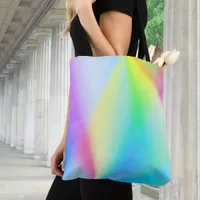 Iridescent, rainbow beams - romantic  tote bag