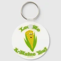 A Maize-ing Corn Keychain