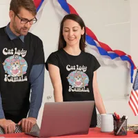 Cat lady's sweet art supports Kamala T-Shirt