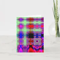 Colorful Abstract, German Birthday Card