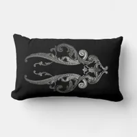 Elegant Ornate Goth Design (Version 2) Pillow