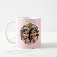 Mother's Day Custom Words and Photo Pretty Pink Coffee Mug