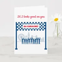 Personalized 26.2 London Skyline Marathon Congrats Card