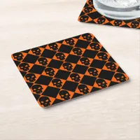 Halloween Black Skulls Coaster