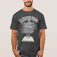 I Need A Spooky Read Epic Reader Slogan T-Shirt