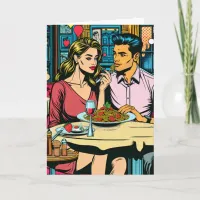 Happy Anniversary | Spaghettis Dinner Card