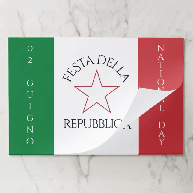 Festa della Repubblica National Day of Italy Flag Paper Pad