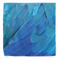 I'm blue - parrot feathers close up  bandana