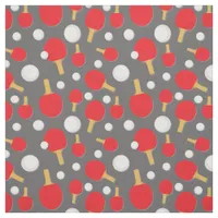 Table Tennis Team Ping Pong Player Patterned Fabric