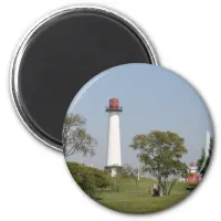 Guiding Lights: Long Beach Lighthouse Serenity Magnet