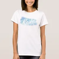 *~* Reiki Watercolor Blue Splash Slouchy T-Shirt