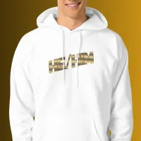 He Him Gold T-Shirt Hoodie