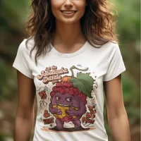 Grape Galore: Cartoon Character With Jabuticaba T-Shirt