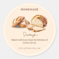 Baked with Love Homemade Sourdough Sticker