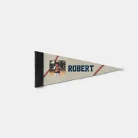 Custom Personalized Photo Baseball  Pennant Flag