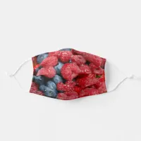 Berry Bonanza - Mixed red berries and blueberries Adult Cloth Face Mask