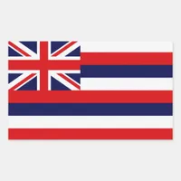 Hawaii State Flag Rectangular Sticker