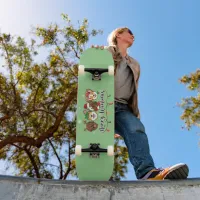 Merry Woofmas Typography Skateboard