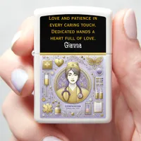 Nurse Practitioner Symbolizing Compassion and Care Zippo Lighter