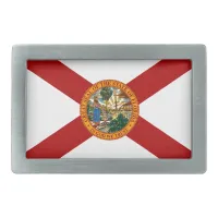 Florida State Flag Rectangular Belt Buckle