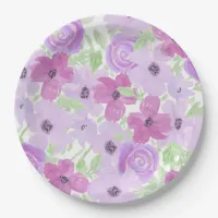 Purple Floral Girl's Baby Shower