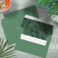 Tropical Foliage Destination Wedding ID475 Envelope