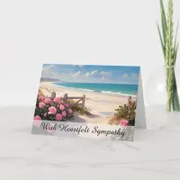 *~* Fences Rose Beach TV2  Sympathy Love Light Card