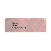 Light North America Nebula Infrared Return Address Label