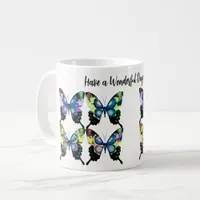 Beautiful Vivid and Elegant Butterflies Pattern Coffee Mug