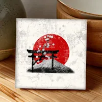 Flag and Symbols of Japan ID153 Ceramic Tile