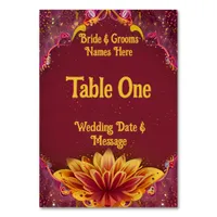 Eternal Blossoms: A Celebration of Love Table Number