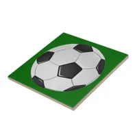 American Soccer or Association Football Ball Ceramic Tile