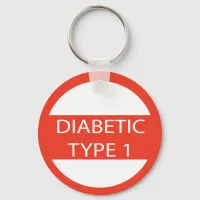 Diabetic keyring diabetes type 1 medical alert fob