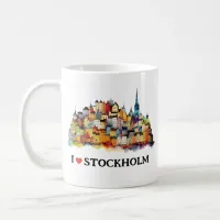 I Love Stockholm | Sweden Travel | Coffee Coffee Mug