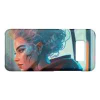 Woman Riding a Bus in a City of the Future Case-Mate Samsung Galaxy Case