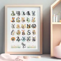 Animal Alphabet | Nursery Art Poster