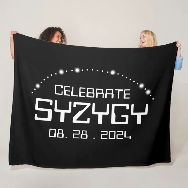 Celebrate Syzygy on August 28, 2024 Fleece Blanket