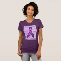 Purple Hope Fibromyalgia Womens Shirt