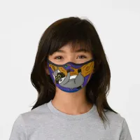 Cute Funny Raccoon Hanging in Tree Premium Face Mask