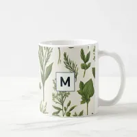 Personalized Green Garden Plants Gardening Stylish Coffee Mug