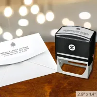 Tree Logo Return Address Self-inking Stamp