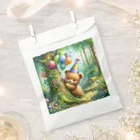 Woodland Animals Themed Birthday Party Favor Bag